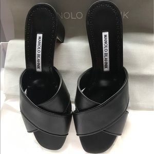 Genuine Manolo Blahnik sandal.